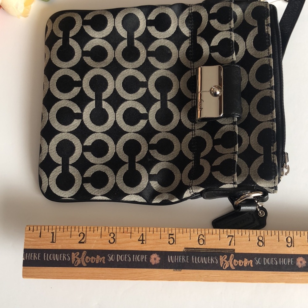 Coach black crossbody Kristin Signature Crossbody Black and Gray Fabric Coach - Picture 9 of 16